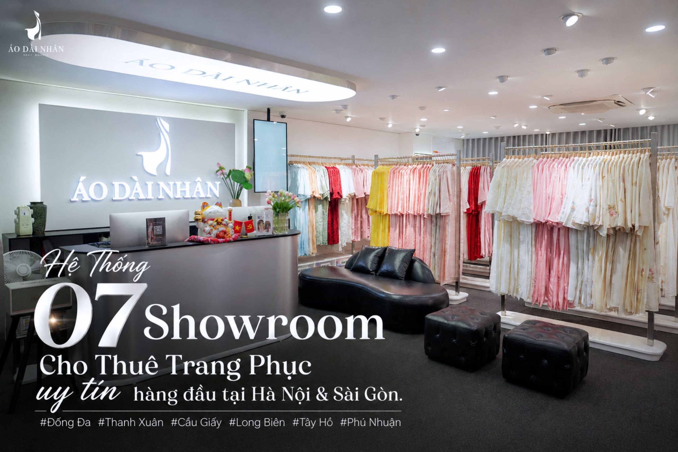 showroom cho thuê áo dài uy tín, chất lượng - Áo Dài Nhân