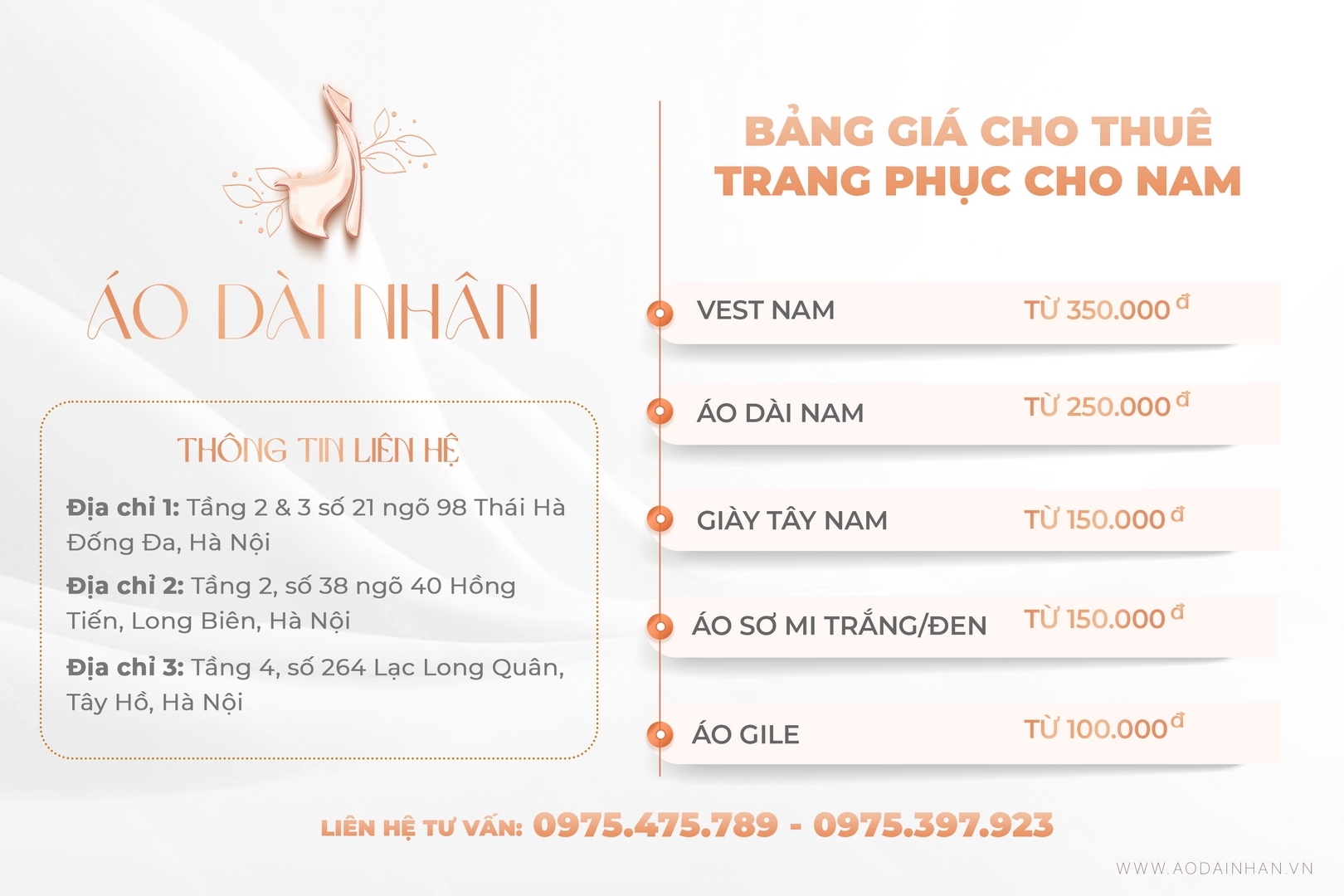 bảng giá cho thuê áo dài cho nam (1)