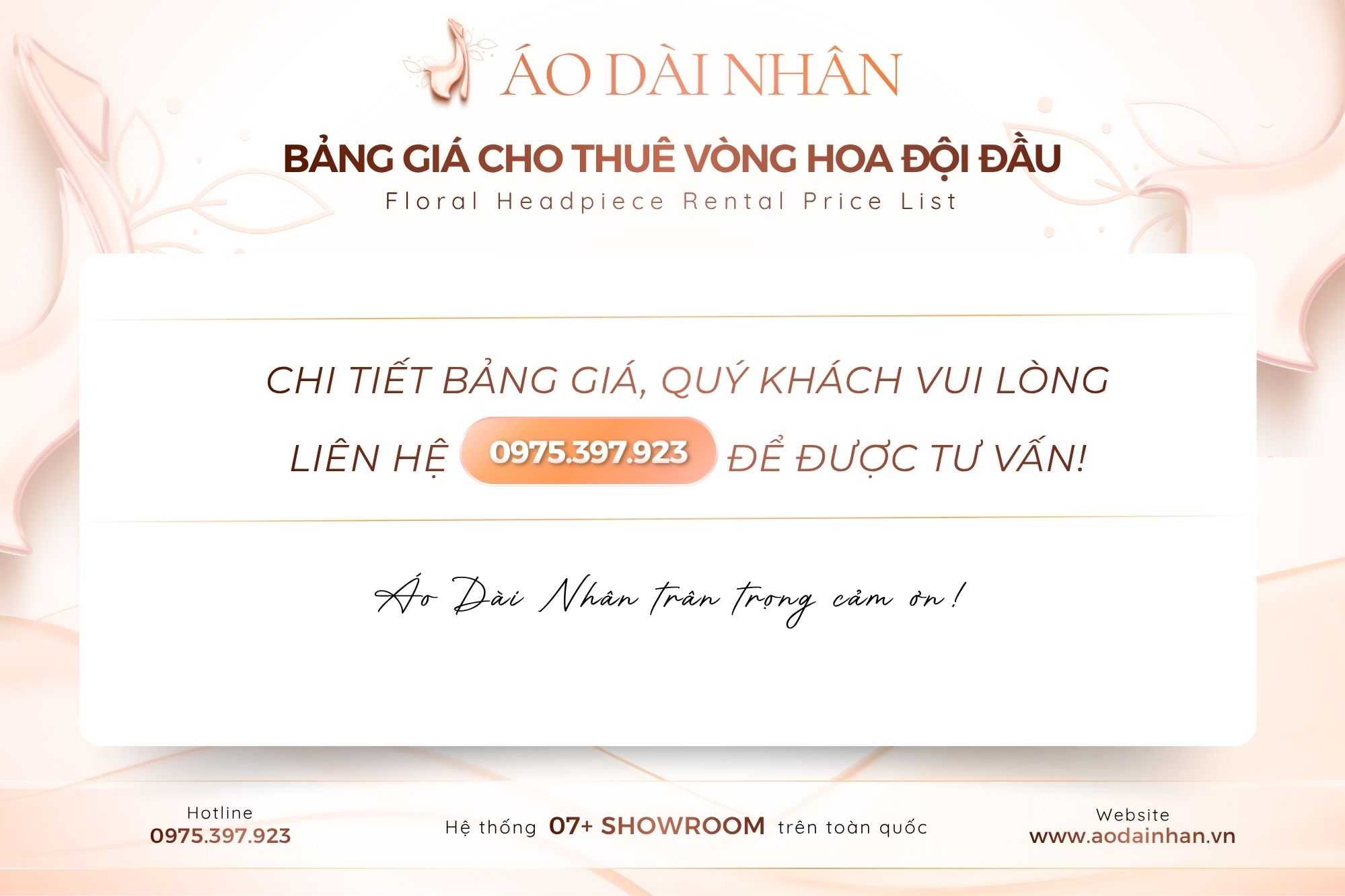 Bảng giá cho thuê vòng hoa đội đầu đẹp, giá rẻ, uy tín, chất lượng