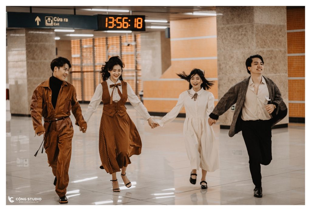 Chụp ảnh kỷ yếu tại ga tàu điện Cát Linh Hà Đông Concept Dreamers