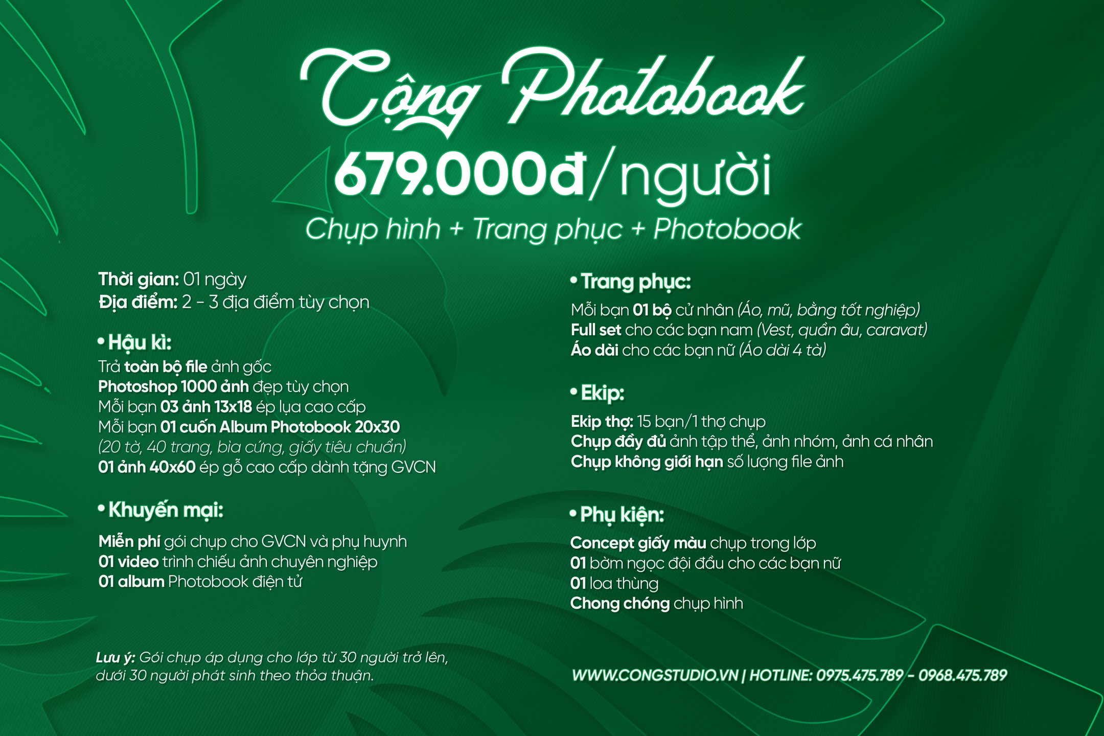 bảng giá chụp ảnh kỷ yếu tại Cao Bằng trọn gói, giá rẻ, uy tín, chuyên nghiệp (4)