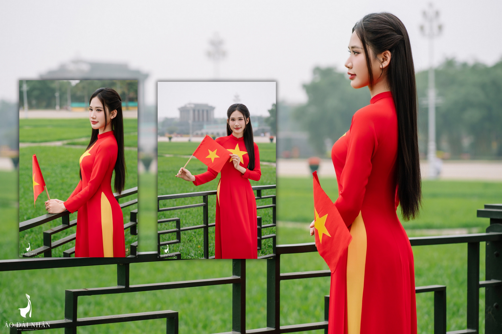 THUÊ ÁO DÀI CỜ ĐỎ SAO VÀNG TẠI HÀ NỘI