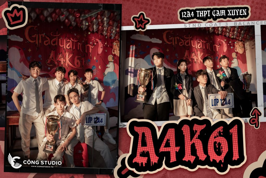 CHỤP ẢNH KỶ YẾU – 12A4 THPT CẨM XUYÊN