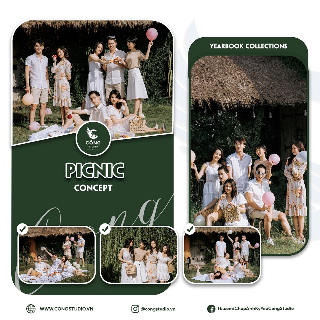 Tổng hợp concept Chụp Ảnh Kỷ Yếu ngoài trời