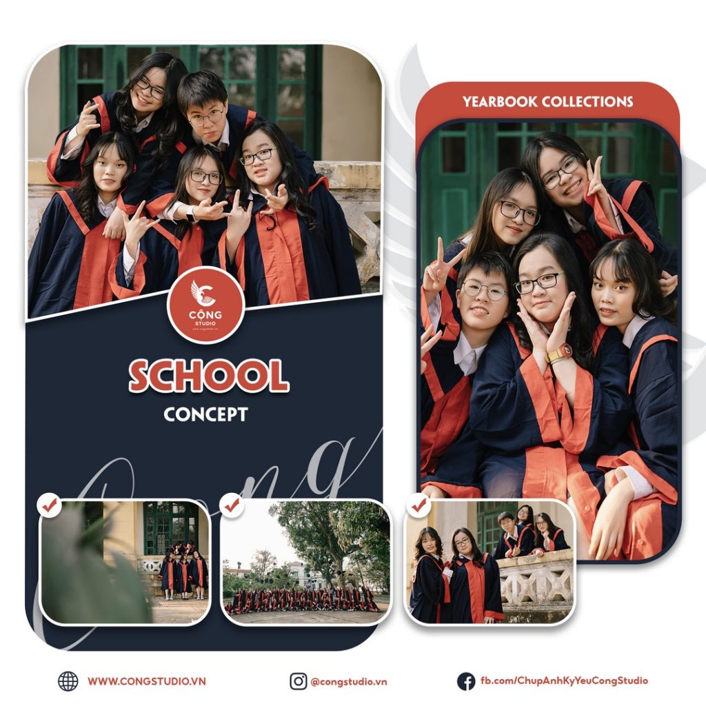 Top Concept Kỷ Yếu Đẹp Nhất Cho Học Sinh Tại Cộng Studio
