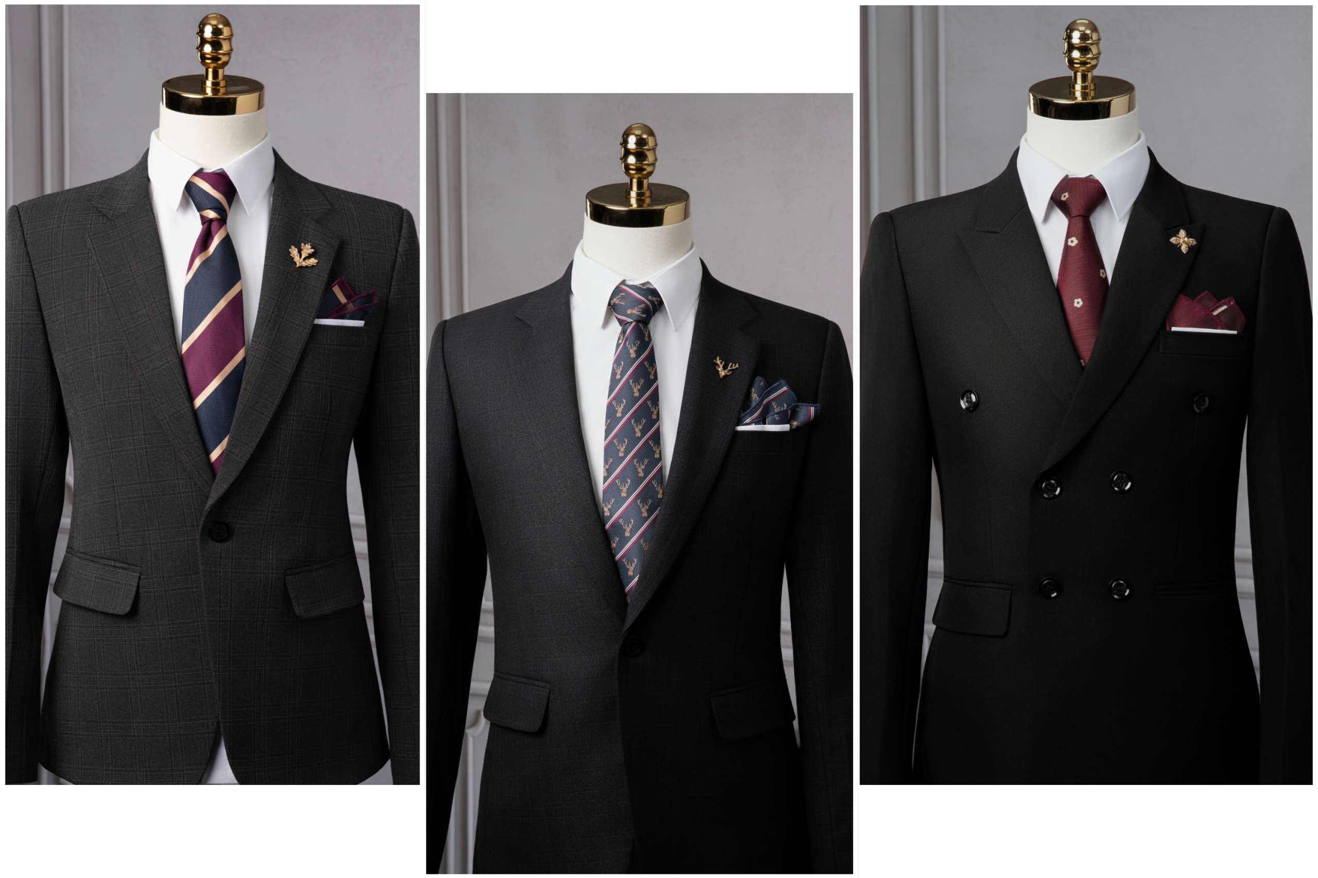 Thiết kế vest đen lịch lãm