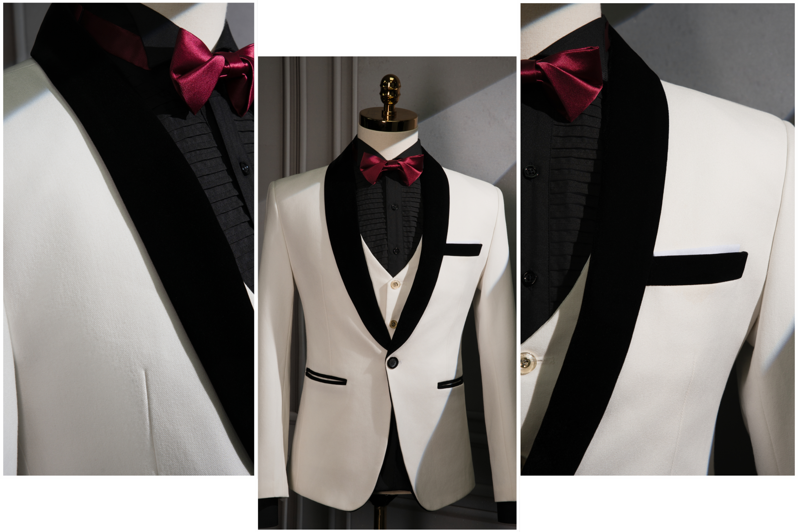 Thiết kế vest trắng sang trọng