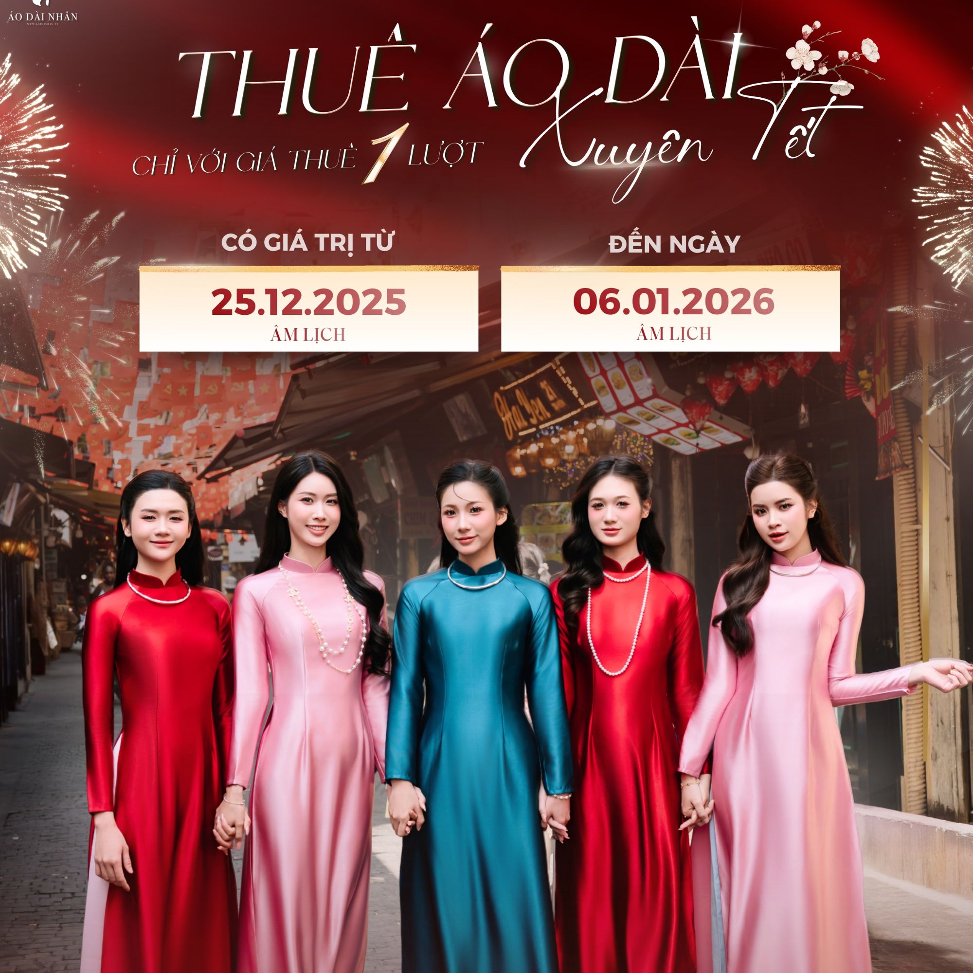 Thuê áo dài bigsize xuyên Tết 