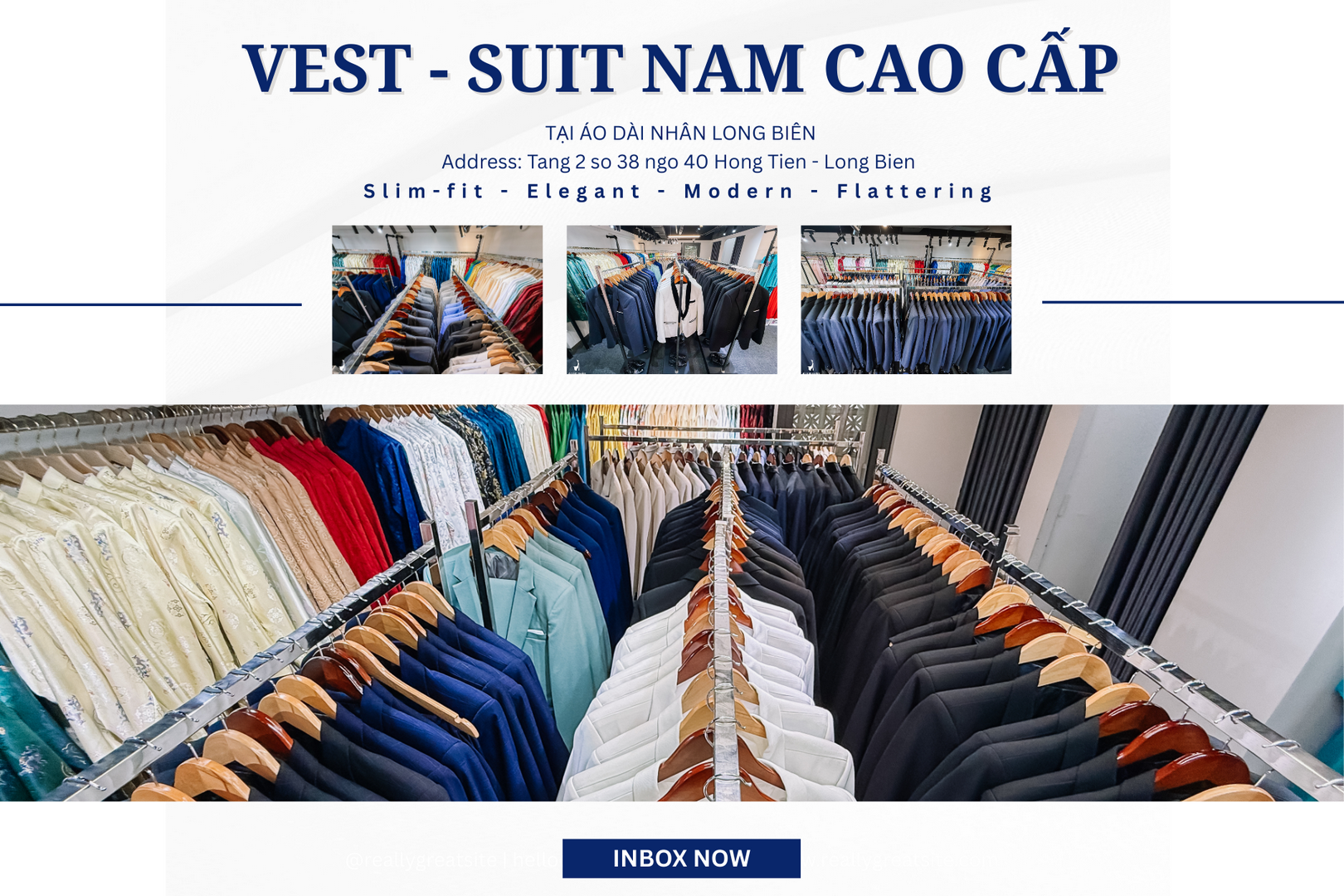 Thuê Vest & Suit Nam 2026 Tại Long Biên Áo Dài Nhân 