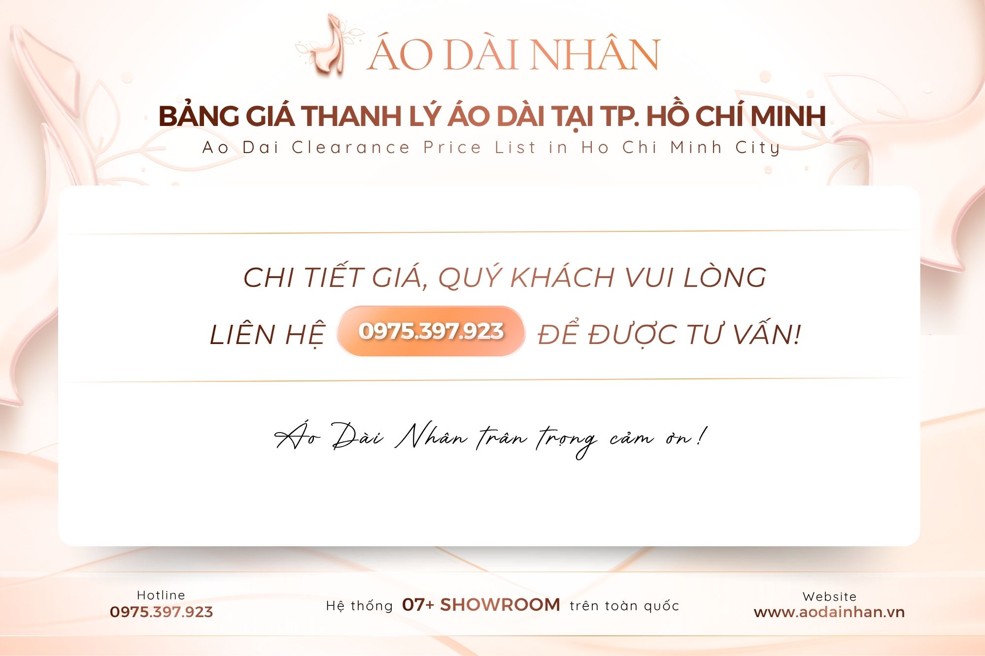 Bảng giá thanh lý áo dài tại tp. Hồ Chí Minh