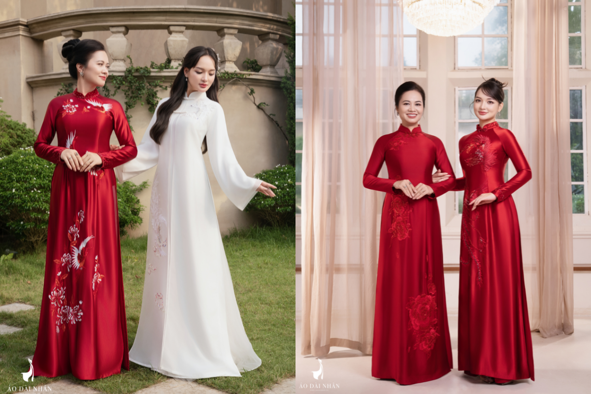 màu áo dài cho mẹ