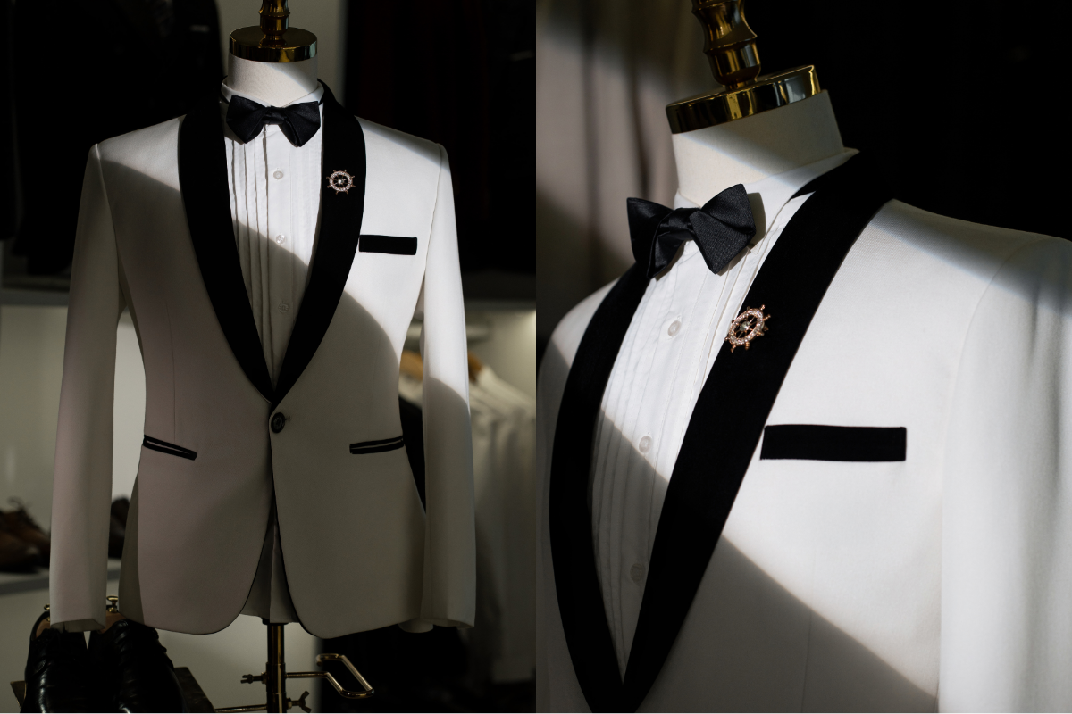 suit trắng chú rể