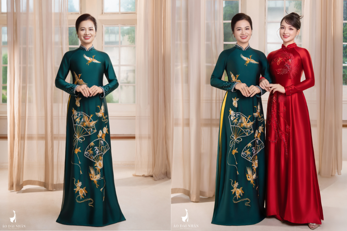 màu áo dài cho mẹ