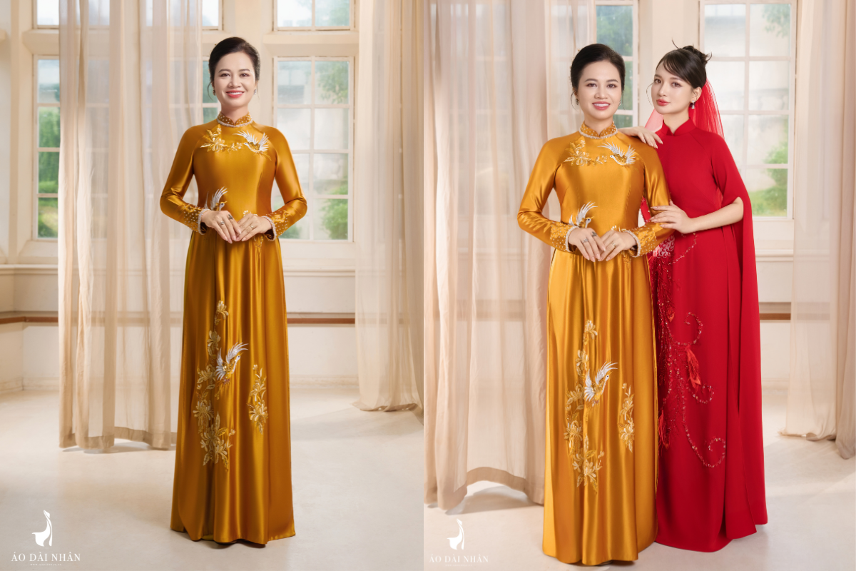 màu áo dài cho mẹ