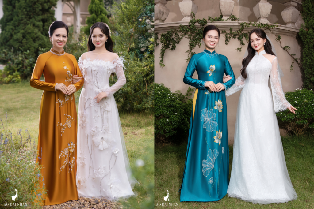 Top 3 Màu Áo Dài Cho Mẹ Cô Dâu Giúp Mẹ Thăng Hạng Nhan Sắc!