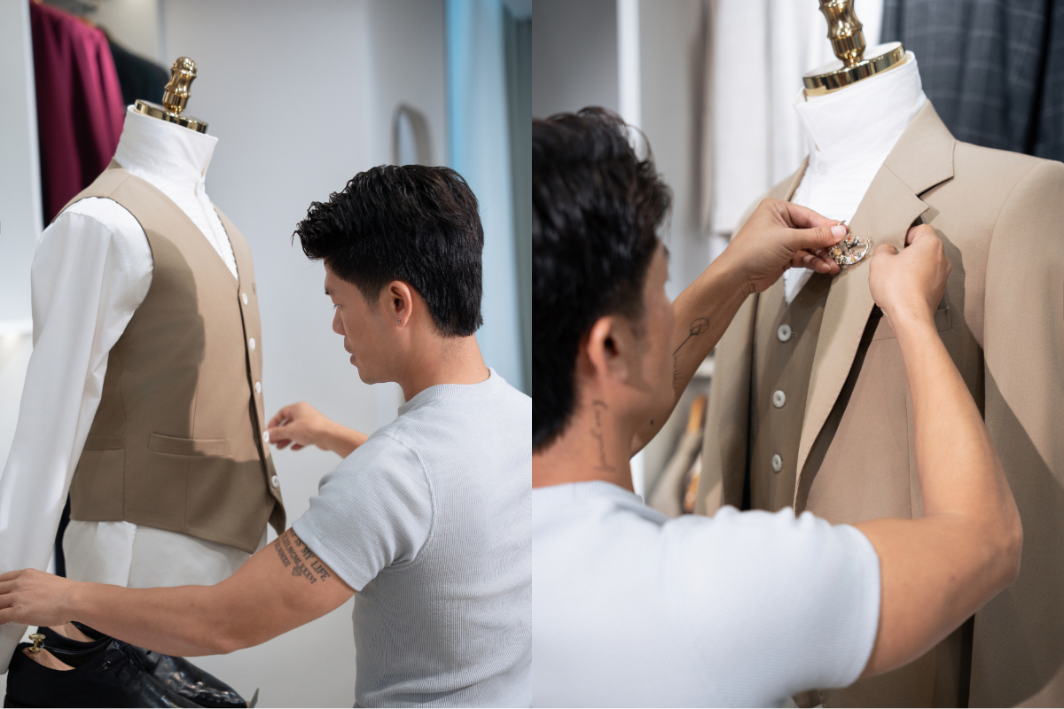 suit trắng chú rể