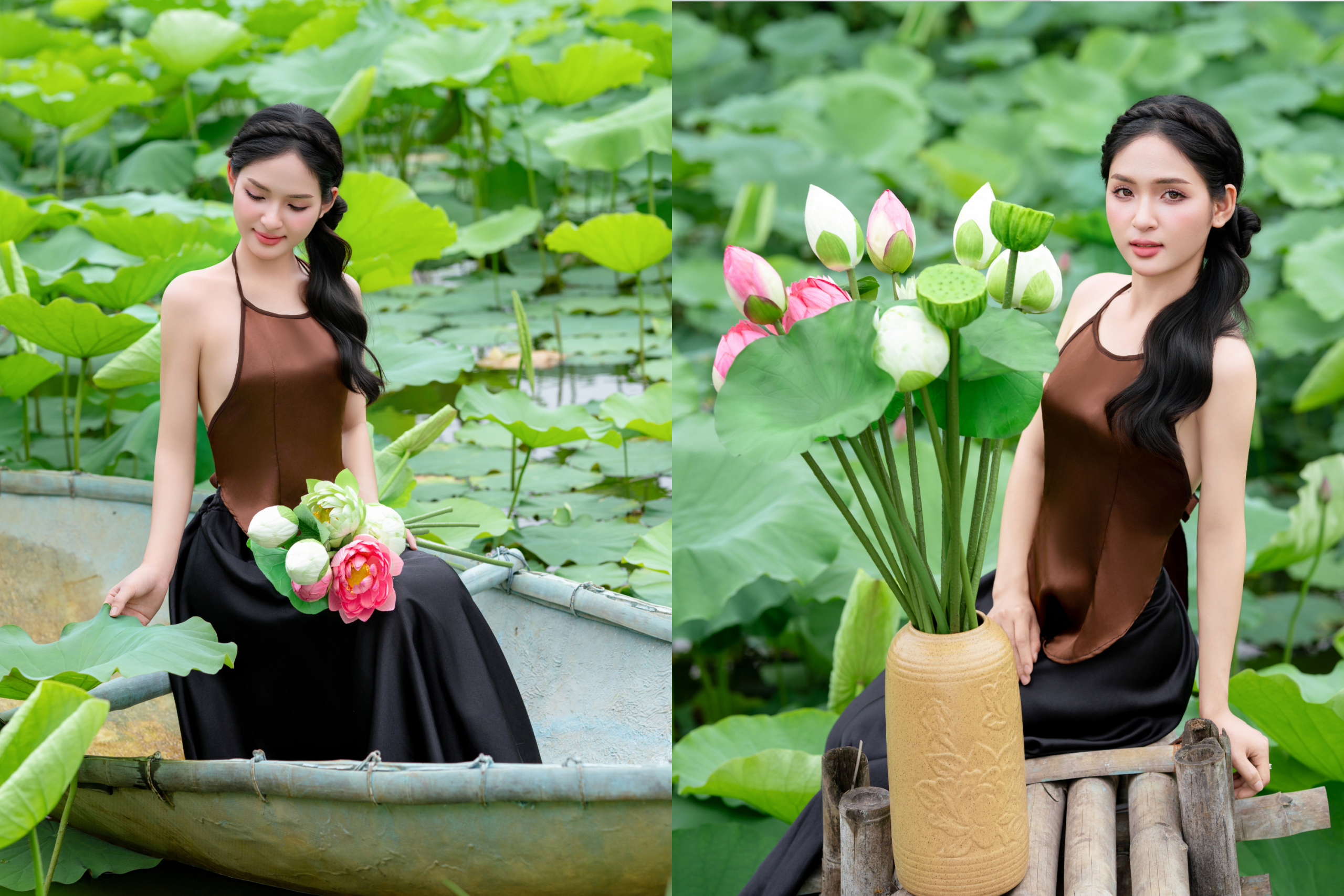 Khám phá các gói chụp ảnh sen Hồ Tây tại Cộng Studio