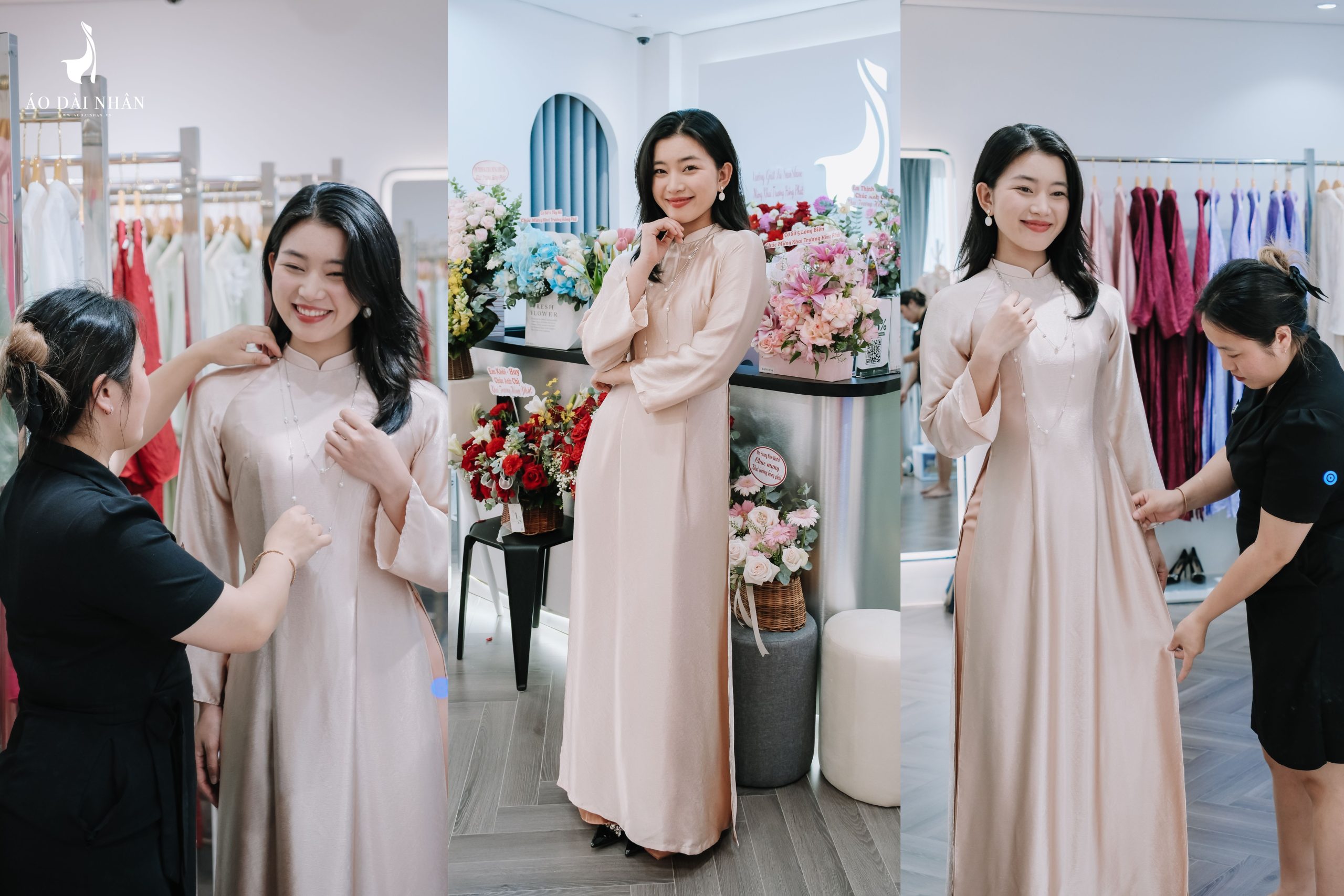 fitting áo dài nhân