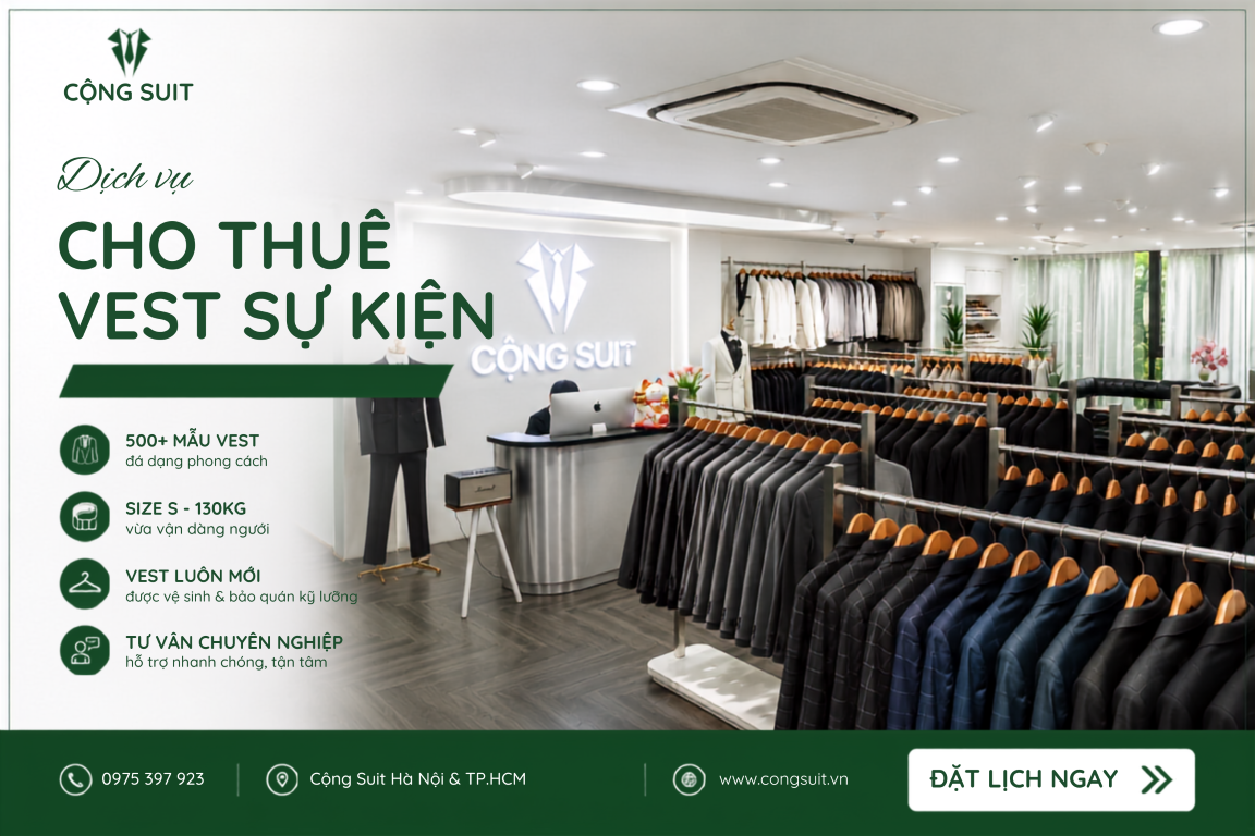 Cho thuê sự kiện đẹp tại Cộng Suit