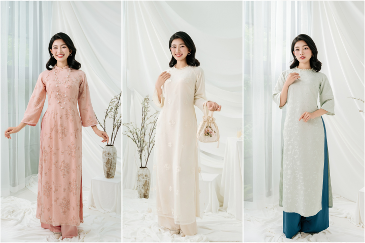 Combo Thuê Áo Dài Bê Tráp Đẹp, Giá Tốt