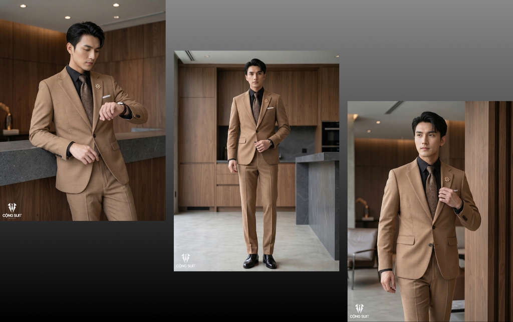 Suit Màu Be – Xu Hướng Thanh Lịch Được Nhiều Quý Ông Lựa Chọn | Cộng Suit