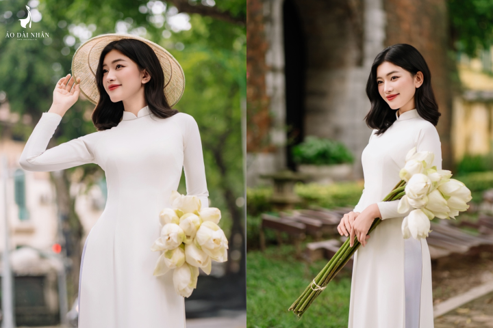 thuê áo dài kỷ yếu tại Áo Dài Nhân