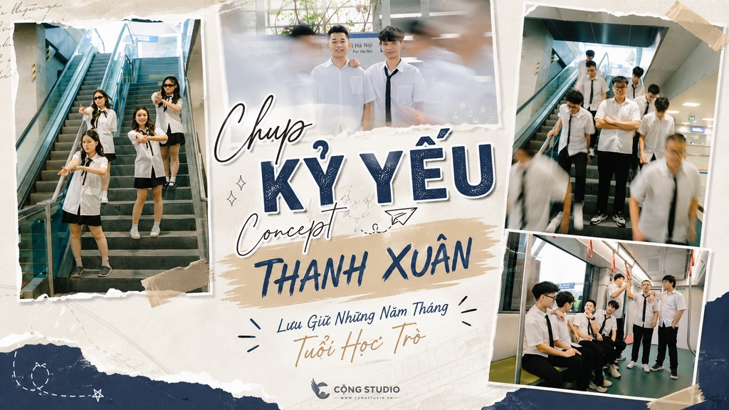 Chụp Kỷ Yếu Concept Thanh Xuân Lưu Giữ Những Năm Tháng Tuổi Học Trò