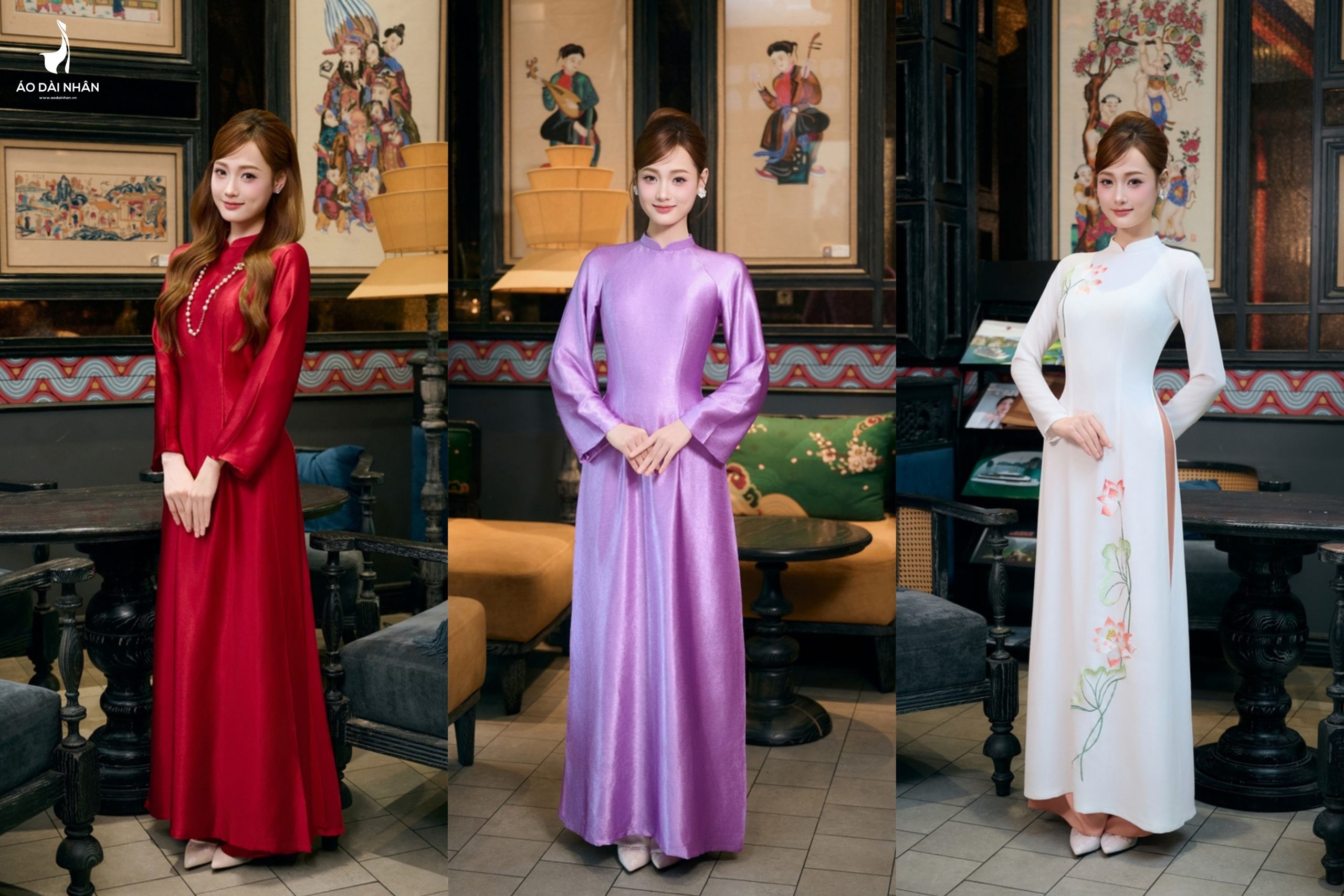 cho thuê áo dài nhân Long Biên