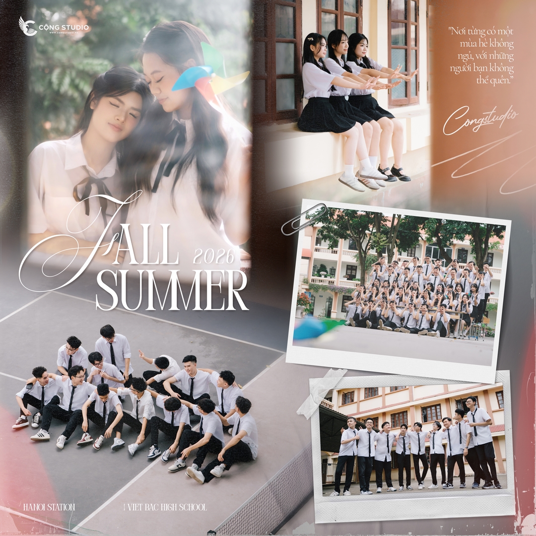 chụp ảnh kỷ yếu đẹp tại Hà Nội - Cộng Studio 