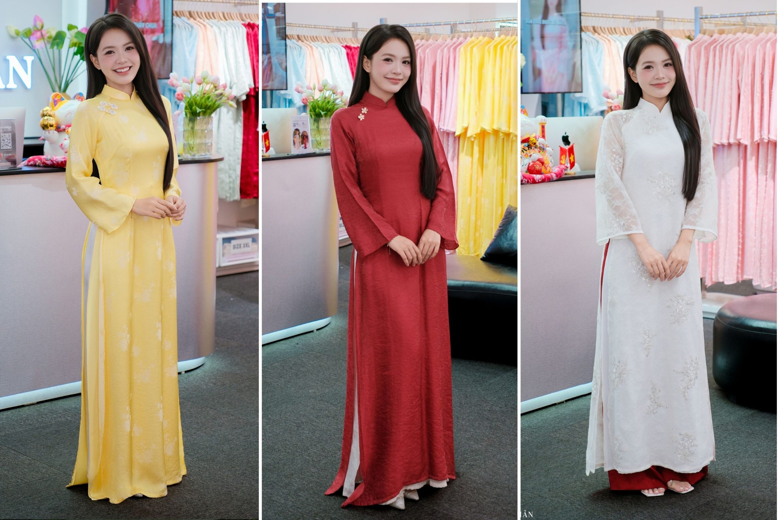 cho thuê áo dài cưới hỏi bigsize tại áo dài nhân