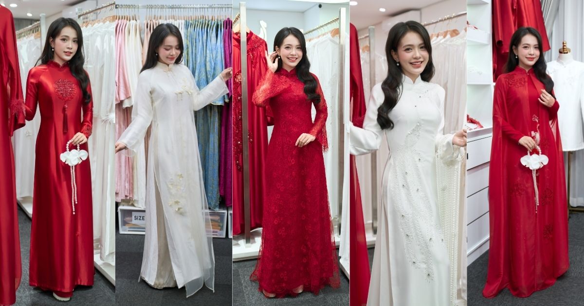 cho thuê áo dài đẹp hà nội - sài gòn
